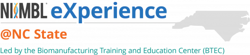Logo for the NIIMBL eXperience at North Carolina State University